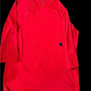 Under Armour Long Sleeve Athletic Top Red HeatGear Size L